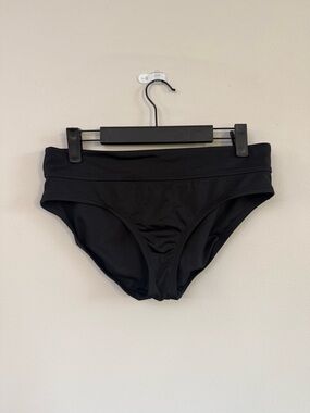 Nike Black Bikini Bottom with White Logo